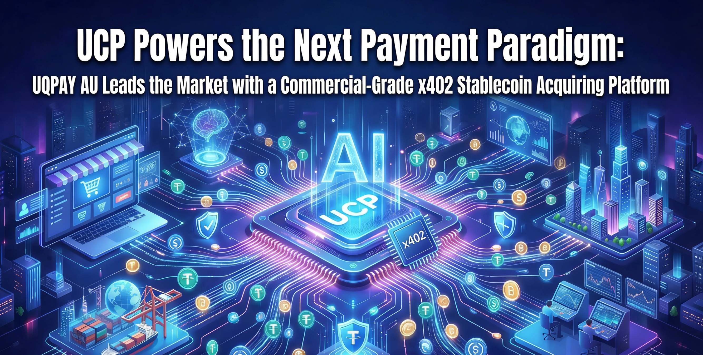 UCP Powers the Next Payment Paradigm: UQPAY AU Leads the Market with a Commercial-Grade x402 Stablecoin Acquiring Platform
